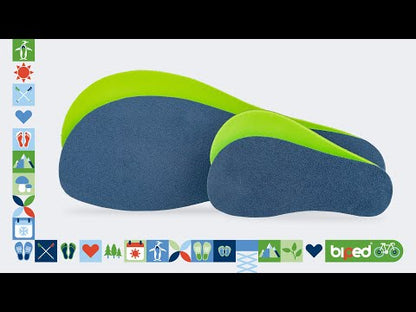 biped minimal sole ASTORGA - 2 Paar Velours Einlegesohlen - spezielle Form für Barfußschuhe