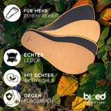 biped minimal sole LEDIGOS - 2 Paar Leder Einlegesohlen - spezielle Form für Barfußschuhe