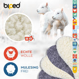 biped 2 Paar Kinder Wollsohlen mit extra dicker Lammwolle und Filz z2690
