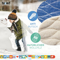 biped 2 Paar Kinder Thermosohlen mit Lammwolle und Aluminium Unterseite z2692