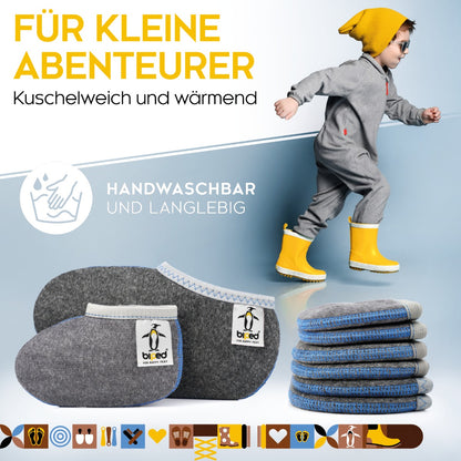 biped Kinder Stiefelsocken ZWERGFUCHS - Mit echter Wolle z2741