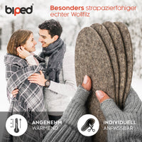 biped 2 Paar Wollfilz Einlegesohlen z2754