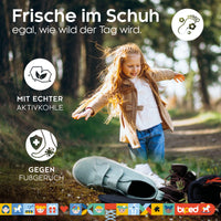 biped 2 Paar Kinder Aktivkohle Sohlen - zur Klimaregulierung, für hygienisch frische Schuhe und Füße z2769
