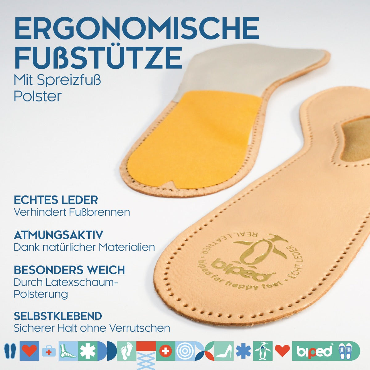 biped 4/5 Komfortstütze aus Leder z2226