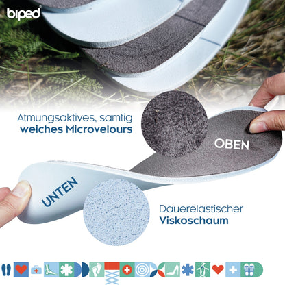biped 2 Paar Memory Foam Einlegesohlen z2476