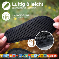 biped 2 Paar Kinder Aktivkohle Sohlen - zur Klimaregulierung, für hygienisch frische Schuhe und Füße z2769