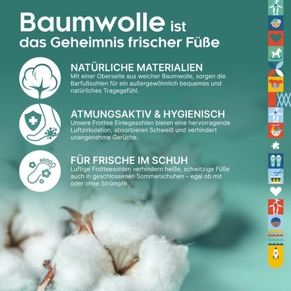 biped 2 Paar Kinder Baumwoll-Frotteesohlen z2789