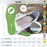 biped 2 Paar Memory Sohlen extra breit z2476