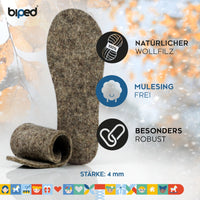 biped 3 Paar Kinder Einlegesohlen Winter Set EISBÄR z2729