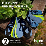 biped minimal sole ASTORGA - 2 Paar Velours Einlegesohlen - spezielle Form für Barfußschuhe