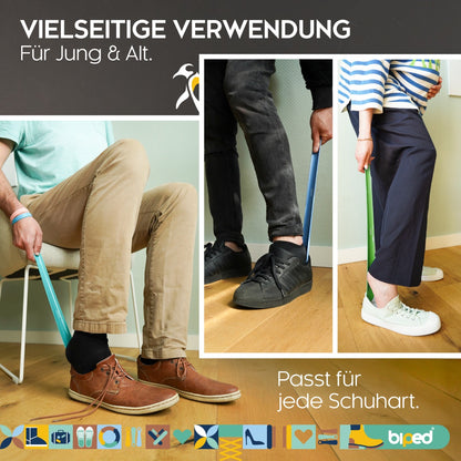 biped Schuhanzieher aus Kunststoff mit Haken 50 cm z1558