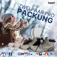 biped 2 Paar Thermosohlen mit Lammwolle und Aluminium Unterseite z2391