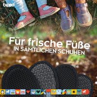 biped 2 Paar Kinder Aktivkohle Sohlen - zur Klimaregulierung, für hygienisch frische Schuhe und Füße z2769
