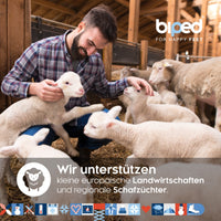 biped 2 Paar Lamm Wollsohlen mit Filz z1004
