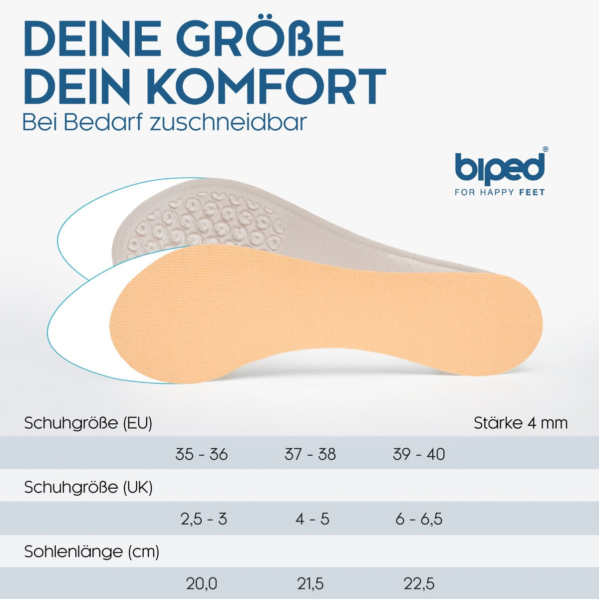 biped Gel Einlagen für Pumps und High Heels z1006