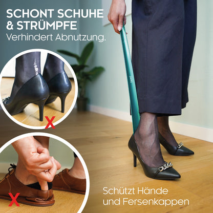 biped Schuhanzieher aus Kunststoff mit Haken 50 cm z1558