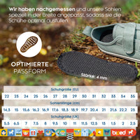 biped 2 Paar Kinder Aktivkohle Sohlen - zur Klimaregulierung, für hygienisch frische Schuhe und Füße z2769