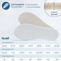 biped 2 Paar Kinder Frottee Einlegesohlen mit dezent frischem Duft z2775