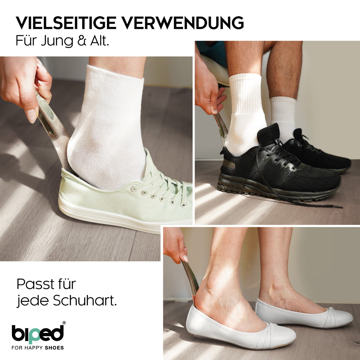 biped Schuhanzieher Metall 15 cm z2793