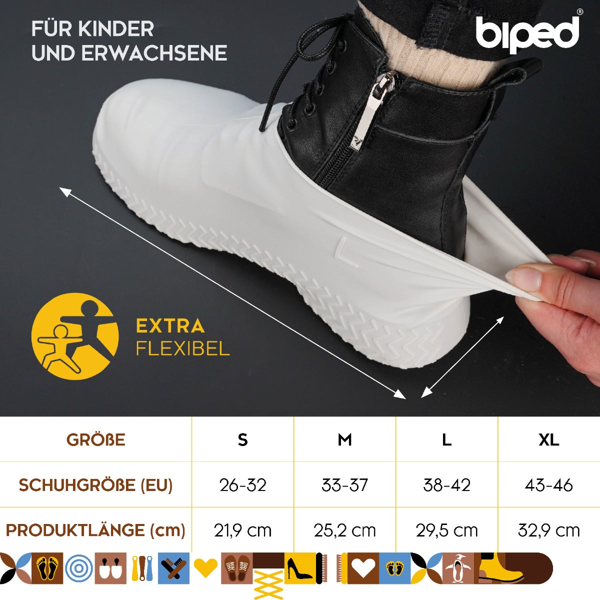 biped 1 Paar Silikon Schuhüberzieher z2924