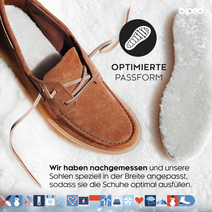 biped Premium Lammfellsohlen mit Filz Unterseite z1022