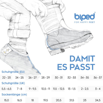 biped Kinder Stiefelsocken ZWERGFUCHS - Mit echter Wolle z2741
