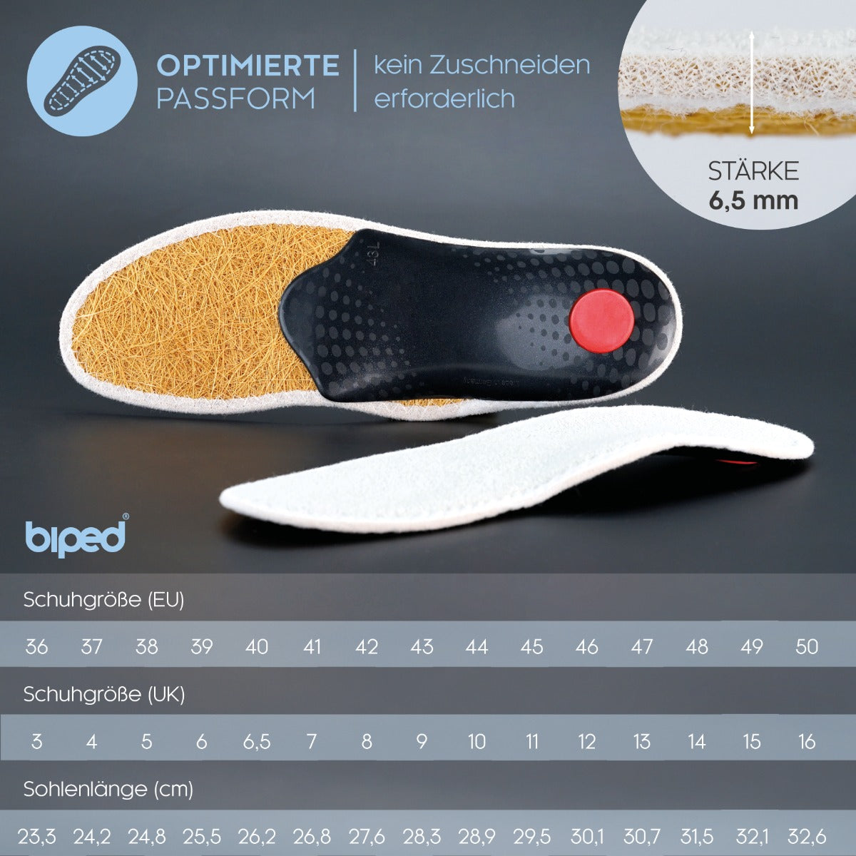 biped Sommer Fußbett mit Baumwoll-Frottee und Sisal z2777