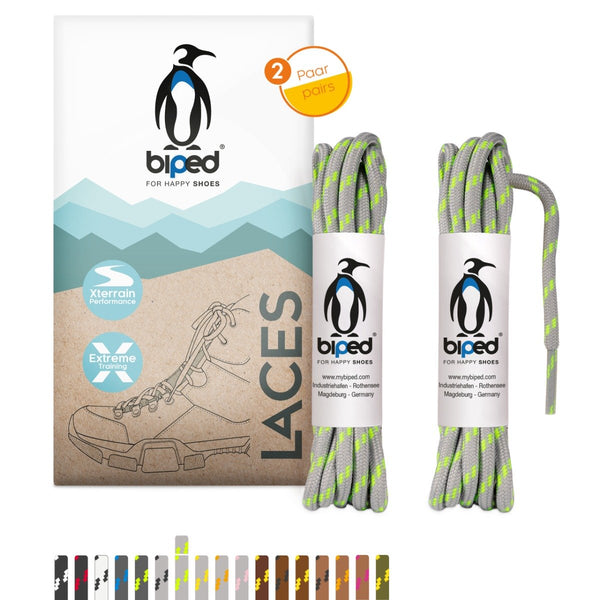 biped LACES 2 Paar Wanderschuh Schnürsenkel rund ø 4 mm extra robust z2917