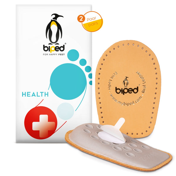 biped HEALTH 2 Paar Fersenkissen aus echtem Leder z2040