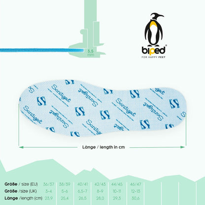 biped 3 Paar antibakterielle Einlegesohlen mit Citrusduft und Sanitized Hygienefunktion z2782