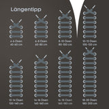 biped LACES 2 Paar gewachste Schnürsenkel aus Baumwolle rund ø 3 mm z2915