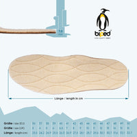 biped Premium Winter Fußbett - aus echter Wolle und Naturkork z1715