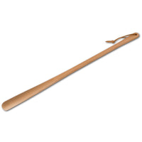 Schuhlöffel aus geöltem Buchenholz mit Lederband zum Aufhängen 63 cm z1550