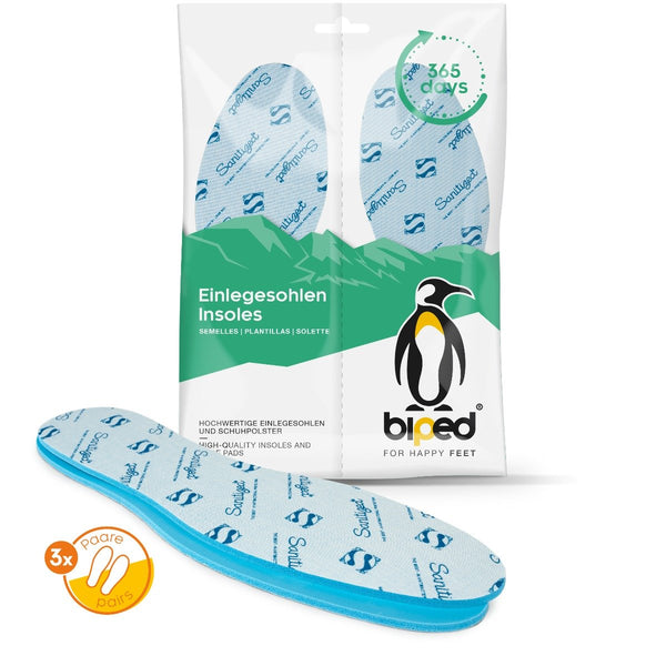 biped 3 Paar antibakterielle Einlegesohlen mit Citrusduft und Sanitized Hygienefunktion z2782