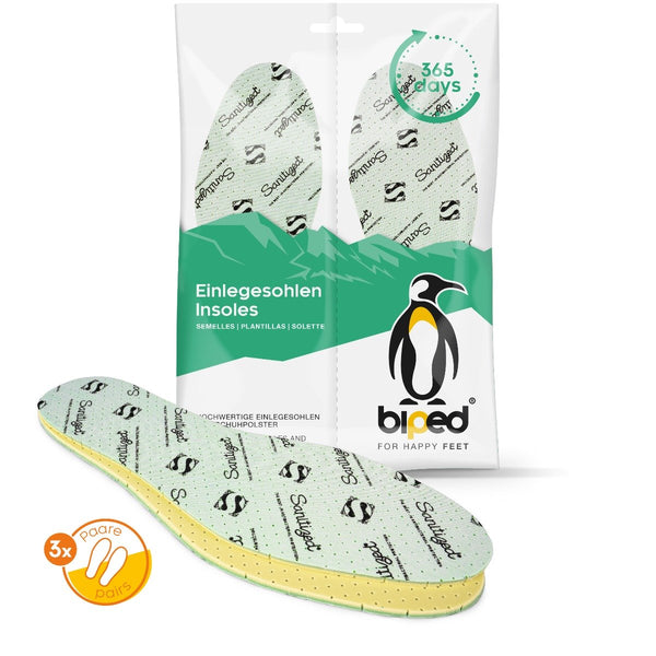 biped 3 Paar antibakterielle Einlegesohlen mit Kiefernduft und Sanitized Hygienefunktion z2781