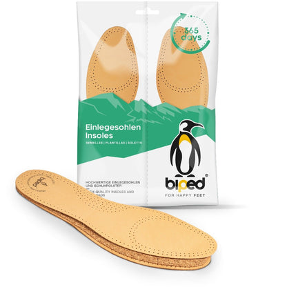 biped Ledereinlegesohlen mit Naturkork z2229