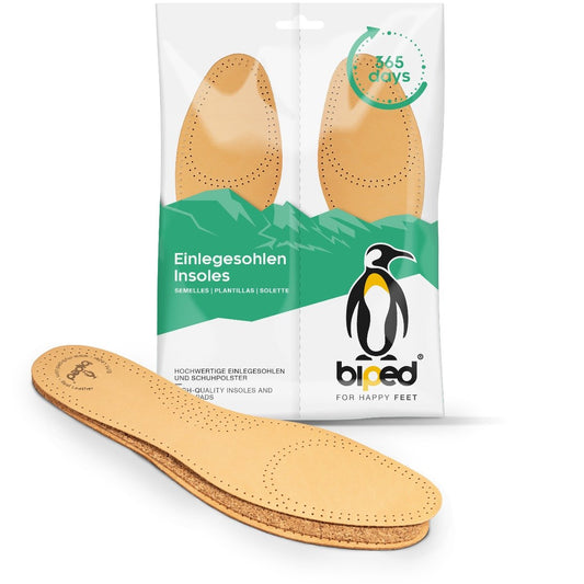 biped Ledereinlegesohlen mit Naturkork z2229
