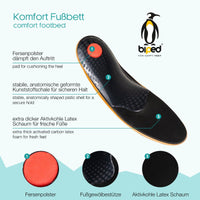biped Premium Soft Fußbett aus pflanzlich gegerbtem Leder z1719
