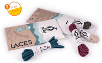 biped LACES 2 Paar bicolor Rope Schnürsenkel rund ø 4,5 mm extra robust z2918