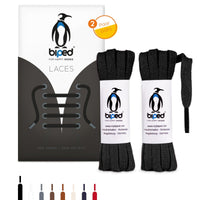 biped LACES 2 Paar flache Schnürsenkel aus Baumwolle 7 mm breit z2904