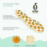 biped 8 Paar Frischesohlen Orange - mit Duft - extra dünn - z1018