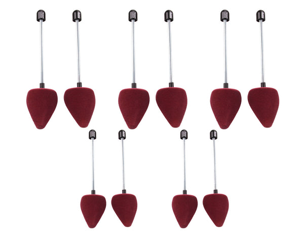 5 Paar SET Schaumstoff Schuhspanner Form SPITZ mit Spiralfeder z2479