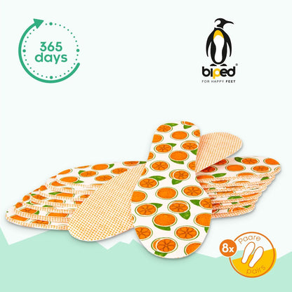 biped 8 Paar Frischesohlen Orange - mit Duft - extra dünn - z1018