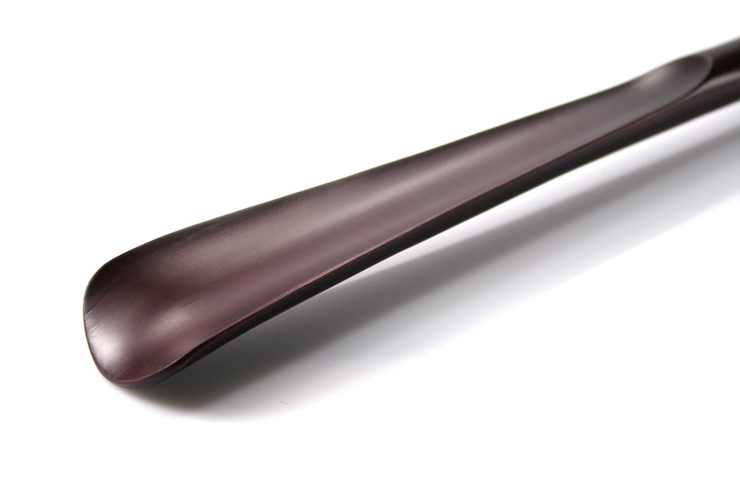 edler Schuhanzieher Schuhlöffel aus Rosenholz mit Lederband  54 cm z1393