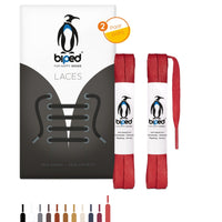 biped LACES 2 Paar gewachste Schnürsenkel aus Baumwolle flach 7 mm z2916