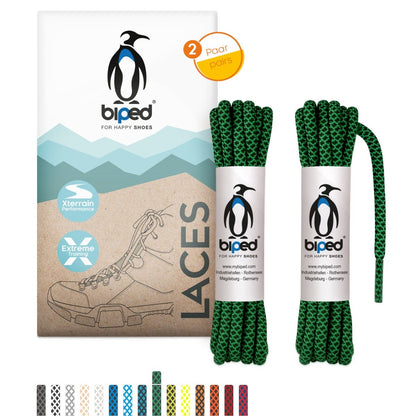 biped LACES 2 Paar bicolor Rope Schnürsenkel rund ø 4,5 mm extra robust z2918