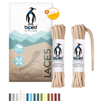 biped LACES 2 Paar bicolor Rope Schnürsenkel rund ø 4,5 mm extra robust z2918