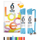 biped LACES 2 Paar Schnürsenkel ohne Binden mit Metallkapsel Drehverschluss flach 6 mm z2910