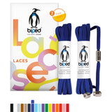 biped LACES 2 Paar Schnürsenkel ohne Binden mit Metallkapsel Drehverschluss flach 6 mm z2910