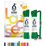 biped LACES 2 Paar Schnürsenkel ohne Binden mit Metallkapsel Drehverschluss flach 6 mm z2910